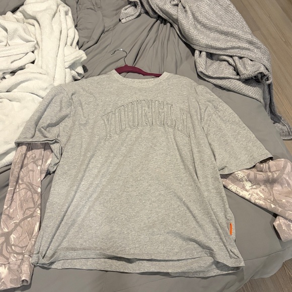 YoungLA  Gray Long Sleeve Shirt - Picture 2 of 3